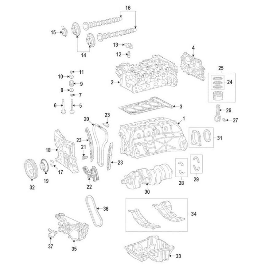 Mercedes Engine Camshaft 2740504500